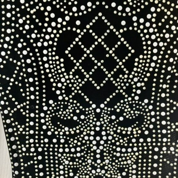 Black Sequin sheer and bead fitted top with back zipper size xs LIKE NEW! - Picture 5 of 9